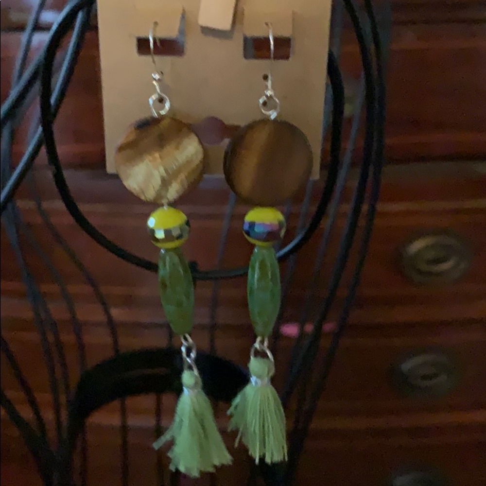 4” long homemade earrings